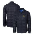 thumbnail image 1 of Men's Cutter & Buck Navy Northern Arizona Lumberjacks Rainier PrimaLoft Eco Insulated Quilted Button-Up Shacket, 1 of 3