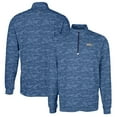 thumbnail image 1 of Men's Cutter & Buck Navy Northern Arizona Lumberjacks Traverse Camo Print Stretch Quarter-Zip Pullover Top, 1 of 3