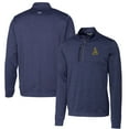 thumbnail image 1 of Men's Cutter & Buck Navy Northern Arizona Lumberjacks Vault Big & Tall Stealth Quarter-Zip Pullover Top, 1 of 3