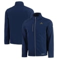 thumbnail image 1 of Men's Cutter & Buck  Navy Notre Dame Fighting Irish Evoke Eco Softshell Recycled Full-Zip Jacket, 1 of 3