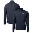 thumbnail image 1 of Men's Cutter & Buck Navy Old Dominion Monarchs Adapt Eco Knit Hybrid Recycled Quarter-Zip Pullover Top, 1 of 3