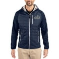 thumbnail image 1 of Men's-Cutter & Buck  Navy Old Dominion Monarchs Rainier Eco Hybrid PrimaLoft Raglan Full-Zip Jacket, 1 of 2