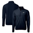 thumbnail image 1 of Men's Cutter & Buck Navy Old Dominion Monarchs Vault Cascade Eco Sherpa Fleece Big & Tall Quarter-Zip Top, 1 of 3