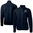 thumbnail image 1 of Men's-Cutter & Buck  Navy Philadelphia Union Cascade Eco Fleece Full-Zip Jacket, 1 of 3