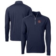 thumbnail image 1 of Men's Cutter & Buck  Navy Portland Sea Dogs Adapt Eco Knit Stretch Recycled Quarter-Zip Pullover, 1 of 3