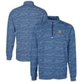 thumbnail image 1 of Men's Cutter & Buck Navy Quinnipiac Bobcats Big & Tall Traverse Camo Print Stretch Quarter-Zip Pullover Top, 1 of 3