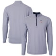 thumbnail image 1 of Men's Cutter & Buck  Navy San Diego Padres Americana Logo Big & Tall Virtue Eco Pique Recycled Quarter-Zip Pullover Top, 1 of 3