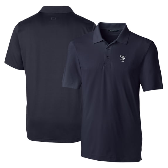 Men's Cutter & Buck Navy Scranton Wilkes-Barre RailRiders DryTec Forge Stretch Polo