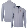 thumbnail image 1 of Men's Cutter & Buck  Navy Seattle Mariners Americana Logo Big & Tall Virtue Eco Pique Recycled Quarter-Zip Pullover Top, 1 of 3