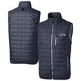 thumbnail image 1 of Men's Cutter & Buck Navy Seattle Seahawks Rainier PrimaLoft Eco Insulated Full-Zip Puffer Vest, 1 of 3