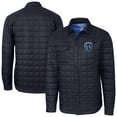 thumbnail image 1 of Men's-Cutter & Buck  Navy Sporting Kansas City Rainier PrimaLoft Eco Insulated Quilted Shirt Jacket, 1 of 3