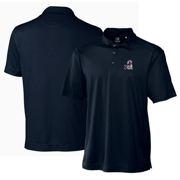 Men's Cutter & Buck Navy Springfield Cardinals DryTec Genre Textured Solid Polo