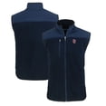 thumbnail image 1 of Men's Cutter & Buck  Navy St. John's Red Storm Big & Tall Cascade Eco Sherpa Fleece Full-Zip Vest, 1 of 3
