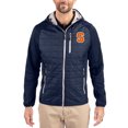 thumbnail image 1 of Men's-Cutter & Buck  Navy Syracuse Orange Rainier Eco Hybrid PrimaLoft Raglan Full-Zip Jacket, 1 of 2