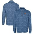 thumbnail image 1 of Men's Cutter & Buck  Navy Syracuse Orange Vault DryTec Traverse Camo Print Stretch Quarter-Zip Jacket, 1 of 3