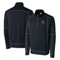 thumbnail image 1 of Men's Cutter & Buck  Navy Tacoma Rainiers  Clique Helsa Performance Half-Zip Knit Pullover, 1 of 3