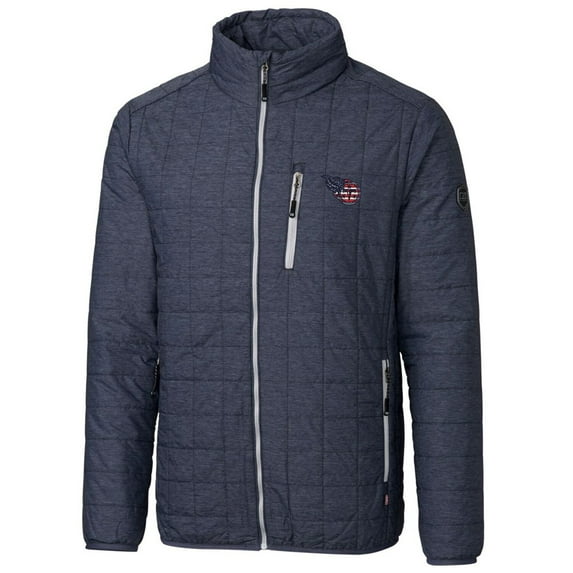 Men's Cutter & Buck Navy Tennessee Titans Americana Rainier Full-Zip Jacket