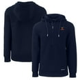 thumbnail image 1 of Men's Cutter & Buck  Navy Texas Longhorns Alumni Logo Roam Eco Recycled Half-Zip Pullover Hoodie, 1 of 3