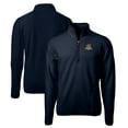 thumbnail image 1 of Men's Cutter & Buck Navy Toledo Mud Hens Big & Tall Cascade Eco Sherpa Fleece Quarter-Zip Pullover Jacket, 1 of 3