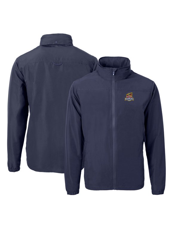 Men's Cutter & Buck Navy Toledo Mud Hens Charter Eco Recycled Full-Zip Jacket