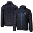 thumbnail image 1 of Men's Cutter & Buck Navy Toledo Mud Hens Rainier PrimaLoft Eco Insulated Full-Zip Puffer Jacket, 1 of 3