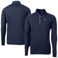 thumbnail image 1 of Men's Cutter & Buck Navy Toronto Blue Jays Adapt Eco DryTec Raglan Quarter-Zip Jacket, 1 of 3