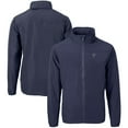 thumbnail image 1 of Men's Cutter & Buck  Navy Villanova Wildcats Big & Tall Charter Eco Knit Recycled Full-Zip Jacket, 1 of 3