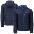thumbnail image 1 of Men's-Cutter & Buck  Navy Villanova Wildcats Rainier Eco PrimaLoft Hooded Full-Zip Jacket, 1 of 3