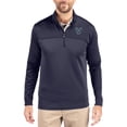 thumbnail image 1 of Men's-Cutter & Buck  Navy Villanova Wildcats Traverse Stretch Eco Stripe DryTec Tri-Blend Quarter-Zip Pullover, 1 of 2