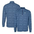thumbnail image 1 of Men's Cutter & Buck Navy Villanova Wildcats Vault Traverse Camo Print Stretch Quarter-Zip Pullover Top, 1 of 3