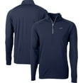 thumbnail image 1 of Men's Cutter & Buck Navy Washington Commanders Big & Tall Americana Adapt Eco DryTec Raglan Quarter-Zip Jacket, 1 of 3