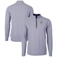 thumbnail image 1 of Men's Cutter & Buck  Navy/White Arizona Wildcats Big & Tall Virtue Eco Pique Micro Stripe Recycled Quarter-Zip Pullover, 1 of 3