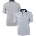 thumbnail image 1 of Men's Cutter & Buck  Navy/White Marquette Golden Eagles Big & Tall Virtue Eco Pique Micro Stripe Recycled Polo, 1 of 3