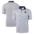 thumbnail image 1 of Men's Cutter & Buck Navy/White Milwaukee Brewers Virtue Eco Pique Micro Stripe Recycled Big & Tall Polo, 1 of 3