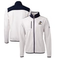 thumbnail image 1 of Men's Cutter & Buck Oatmeal ETSU Buccaneers Big & Tall Cascade Eco Sherpa Fleece Full-Zip Jacket, 1 of 3