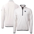 thumbnail image 1 of Men's Cutter & Buck  Oatmeal Lehigh Valley IronPigs Cascade Eco Sherpa Fleece Quarter-Zip Jacket, 1 of 3