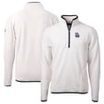 thumbnail image 1 of Men's Cutter & Buck  Oatmeal New Hampshire Fisher Cats Cascade Eco Sherpa Fleece Quarter-Zip Jacket, 1 of 3