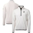 thumbnail image 1 of Men's Cutter & Buck Oatmeal New York Yankees Cascade Eco Fleece Quarter-Zip Jacket, 1 of 3