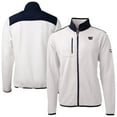 thumbnail image 1 of Men's Cutter & Buck  Oatmeal Washington Commanders Big & Tall Americana Cascade Eco Sherpa Fleece Full-Zip Jacket, 1 of 3