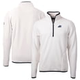 thumbnail image 1 of Men's Cutter & Buck  Oatmeal West Michigan Whitecaps Cascade Eco Sherpa Fleece Quarter-Zip Jacket, 1 of 3