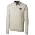 thumbnail image 1 of Men's Cutter & Buck Oatmeal Wisconsin-Milwaukee Panthers Big & Tall Lakemont Tri-Blend Quarter-Zip Pullover Top, 1 of 1