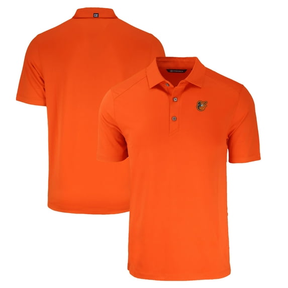 Men's Cutter & Buck Orange Baltimore Orioles Forge Eco Stretch Recycled Polo