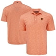 thumbnail image 1 of Men's Cutter & Buck Orange Baltimore Orioles Pike Eco Flora Print Recycled Polo, 1 of 3