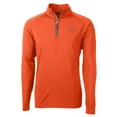 thumbnail image 1 of Men's Cutter & Buck Orange Chicago Bears Adapt Eco Knit Quarter-Zip Pullover Jacket, 1 of 1