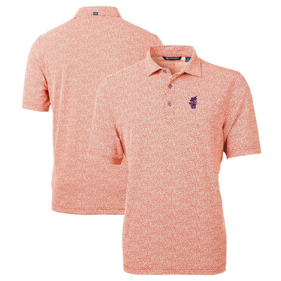 Men's Cutter & Buck Orange Florida Gators Swinging Gator Virtue Eco Pique Botanical Recycled Polo