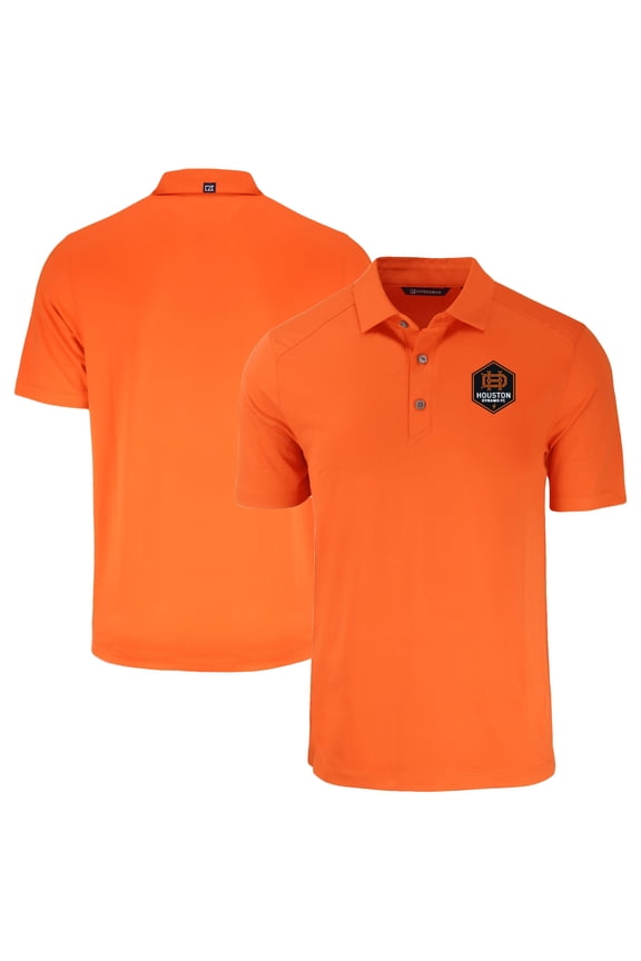 Men's Cutter & Buck Orange Houston Dynamo FC Forge Eco Stretch Recycled Polo