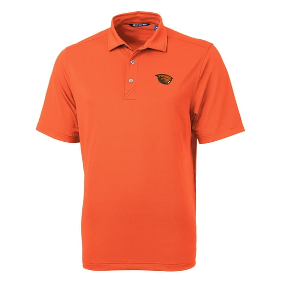 Men's Cutter & Buck Orange Oregon State Beavers Big & Tall Virtue Eco Pique Recycled Polo