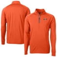 thumbnail image 1 of Men's Cutter & Buck Orange San Francisco Giants  Adapt Eco Knit Stretch Recycled Quarter-Zip Pullover Top, 1 of 3