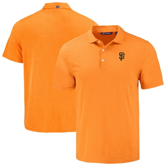 Men's Cutter & Buck Orange San Francisco Giants Coastline Epic Comfort Eco Recycled Polo