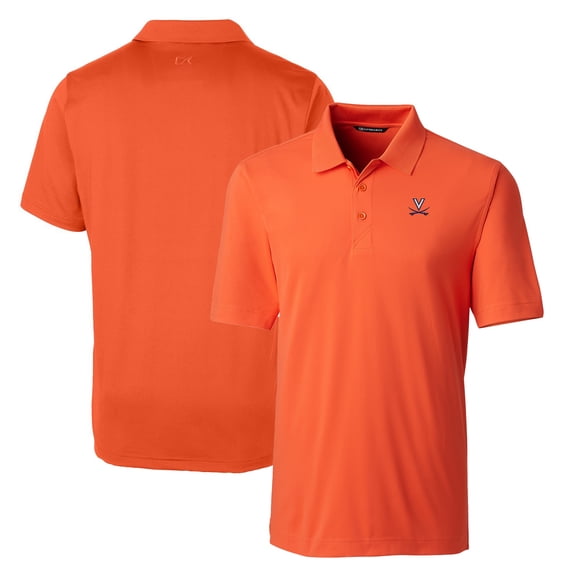 Men's Cutter & Buck Orange Virginia Cavaliers Big & Tall Forge Stretch Polo